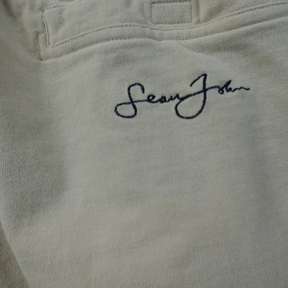 VTG Sean John Pants Mens 2XL‎ Beige Tan Drawstring Jogger Sweatpants Hip Hop Y2K